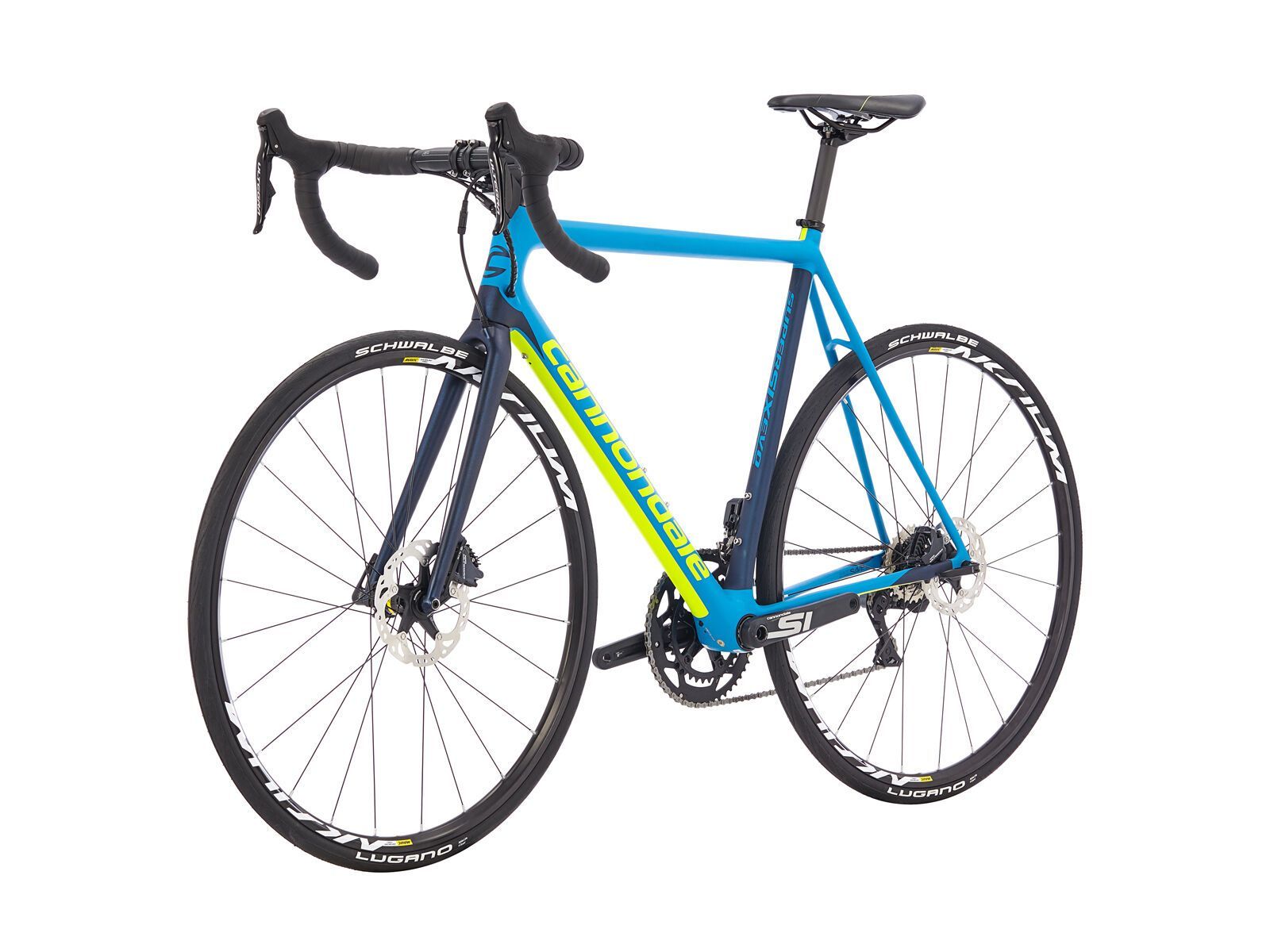 Cannondale SuperSix Evo Disc Ultegra Di2, spectrum blue w/ midnight blue and volt - satin (SPB) - Bild 4
