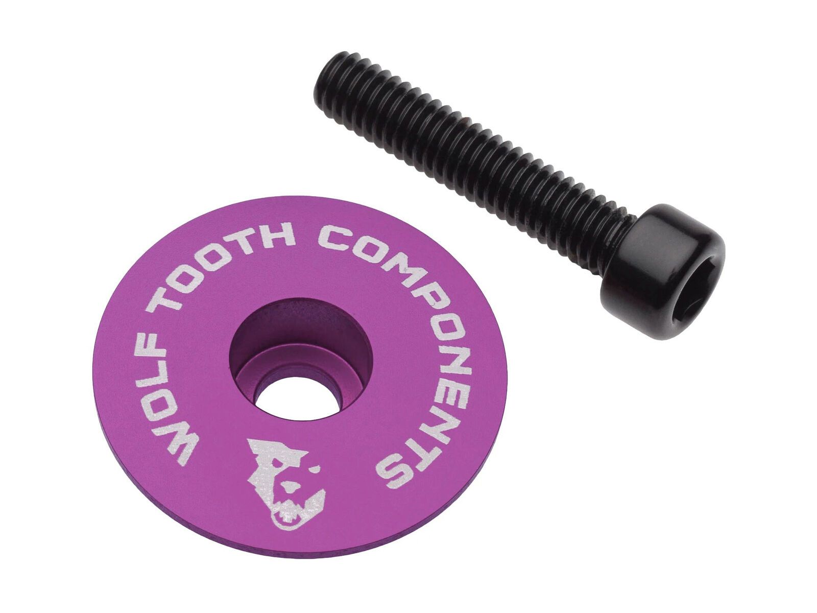 Wolf Tooth Ultralight Stem Cap and Bolt, lila - Bild 1