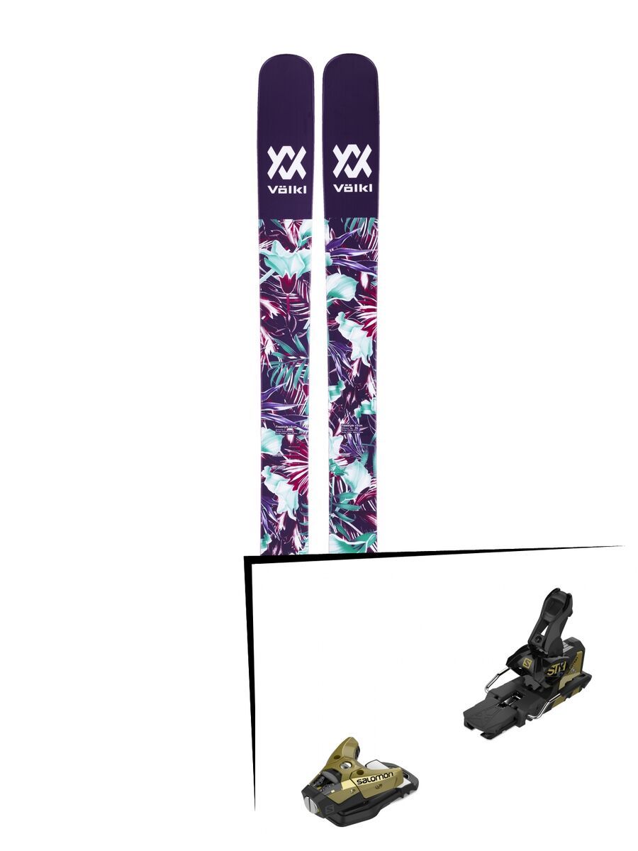 Set: Völkl Bash 116 W 2018 + Salomon STH2 WTR 16 gold/black - Bild 1