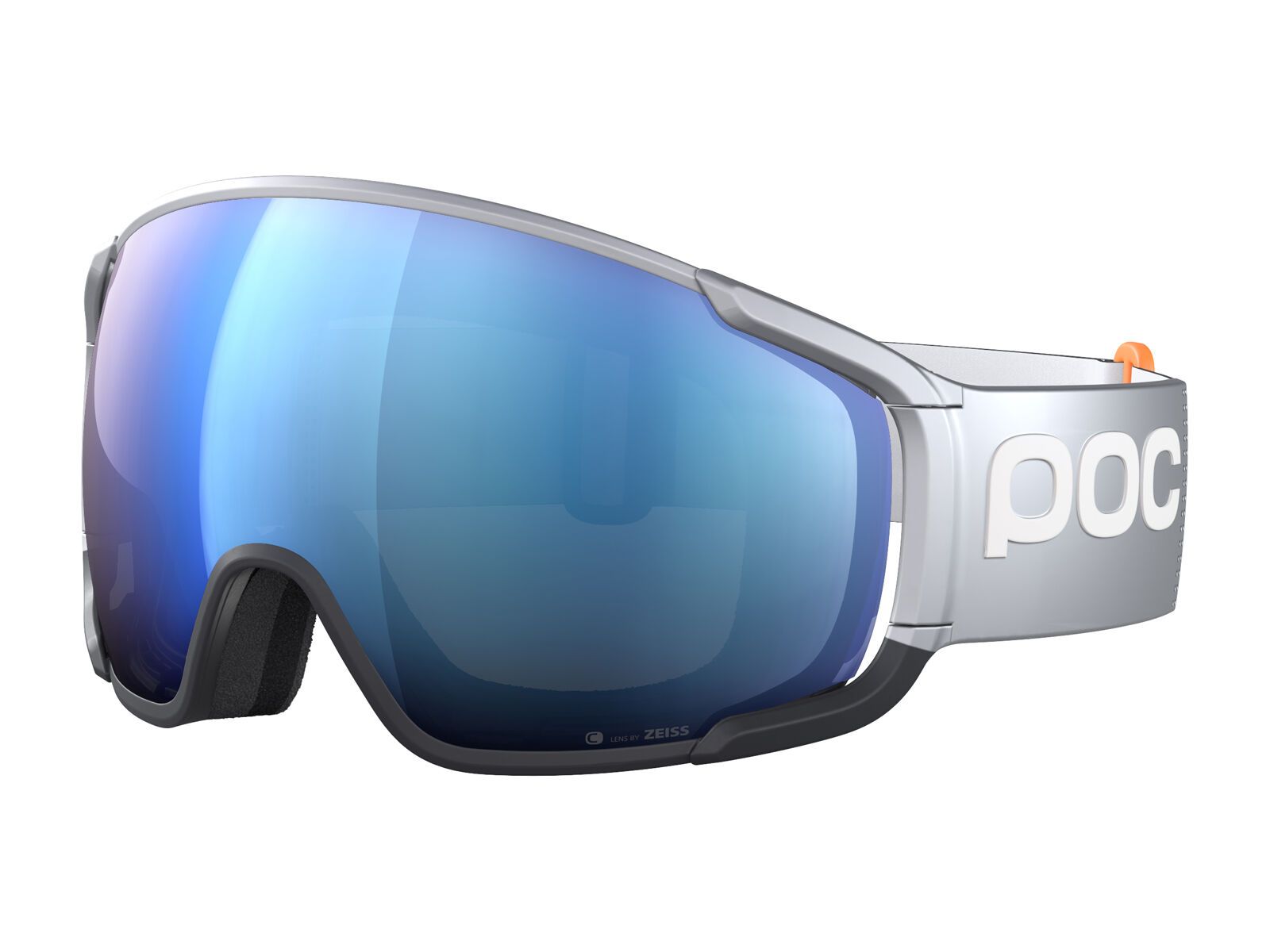 POC Zonula Race Clarity Hi. Int. Partly Sunny Blue, argent. silver/urani. black - Bild 1