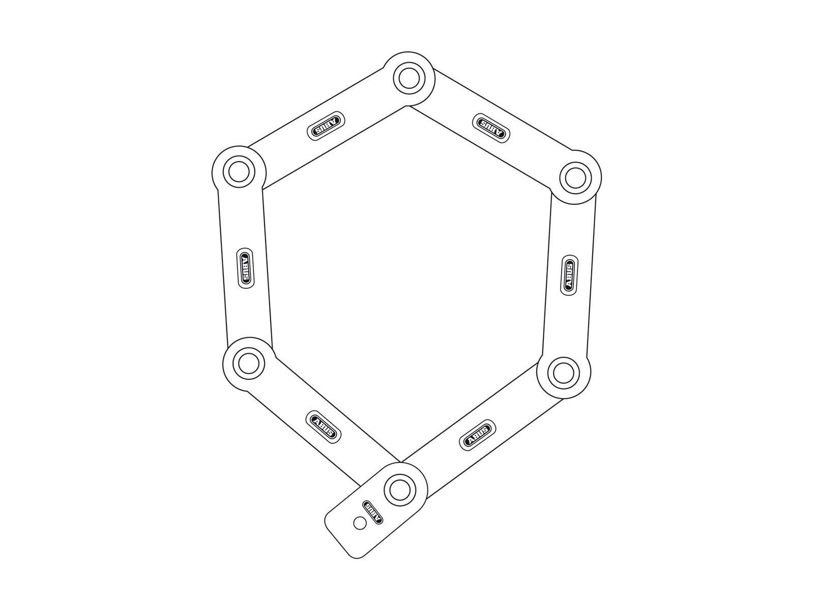 Abus Bordo Lite 6050 inkl. Tasche, red - Bild 2