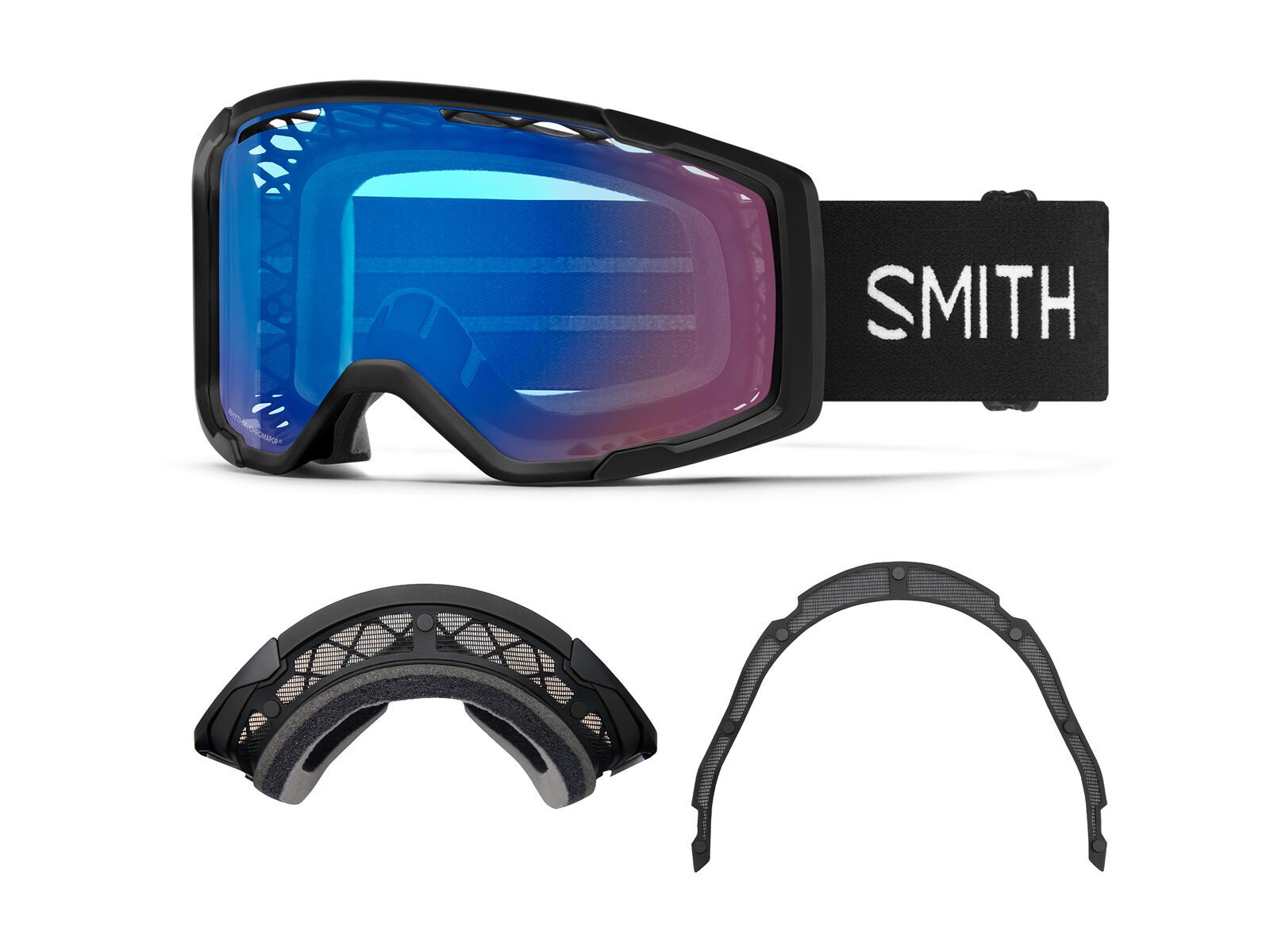 Smith Rhythm MTB + Dirt Screen, ChromaPop Contrast Rose Flash + WS / black - Bild 9