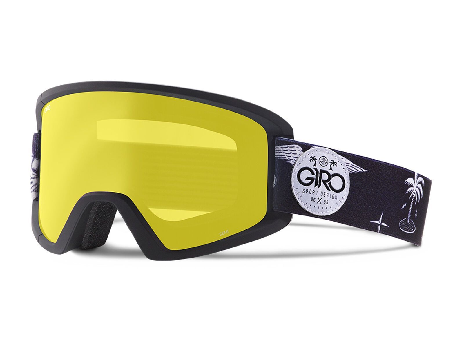 Giro Semi inkl. Wechselscheibe, black fresh hesh, rose spectrum/yellow - Bild 4