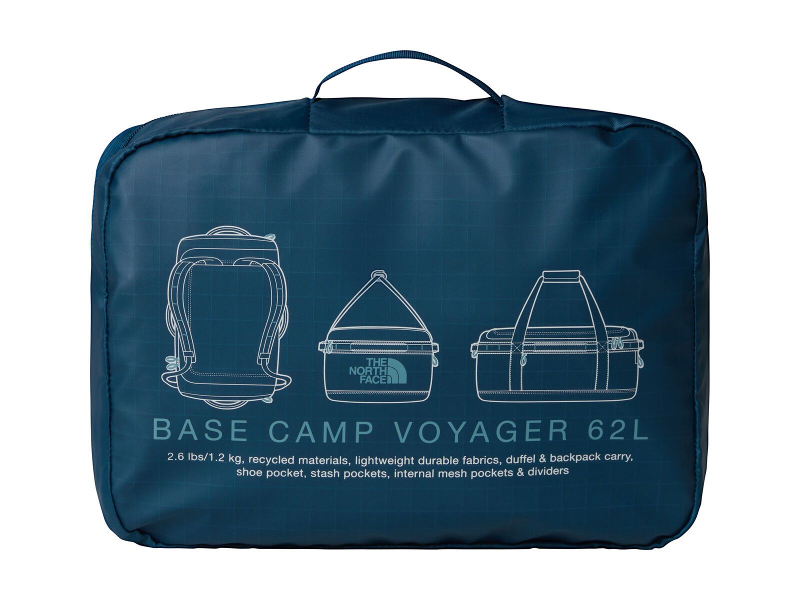 The North Face Base Camp Voyager Duffel 62L, midnight petrol/algae b - Bild 5