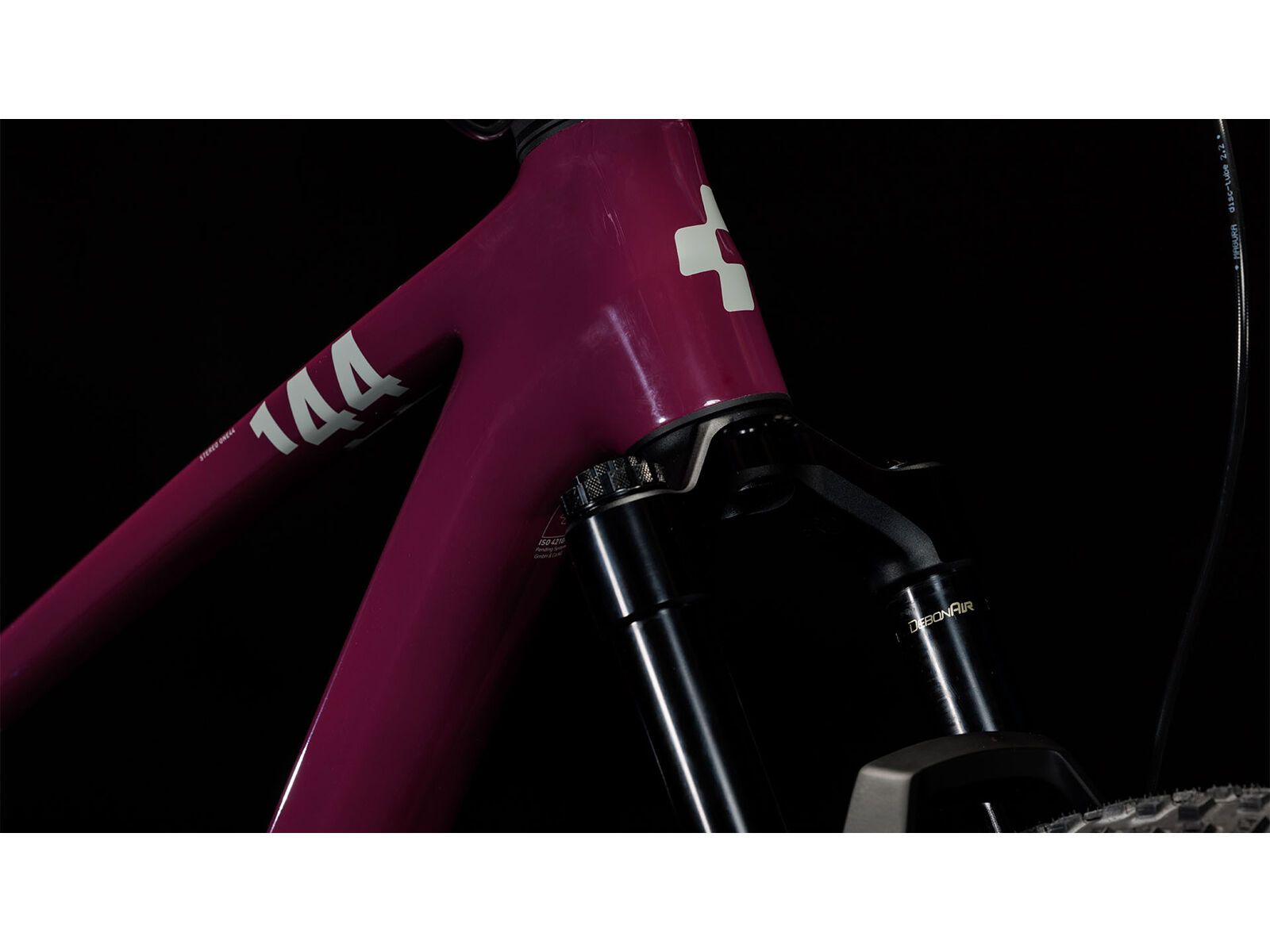 Cube Stereo One44 C:68X SLX, wine´n´grey - Bild 5