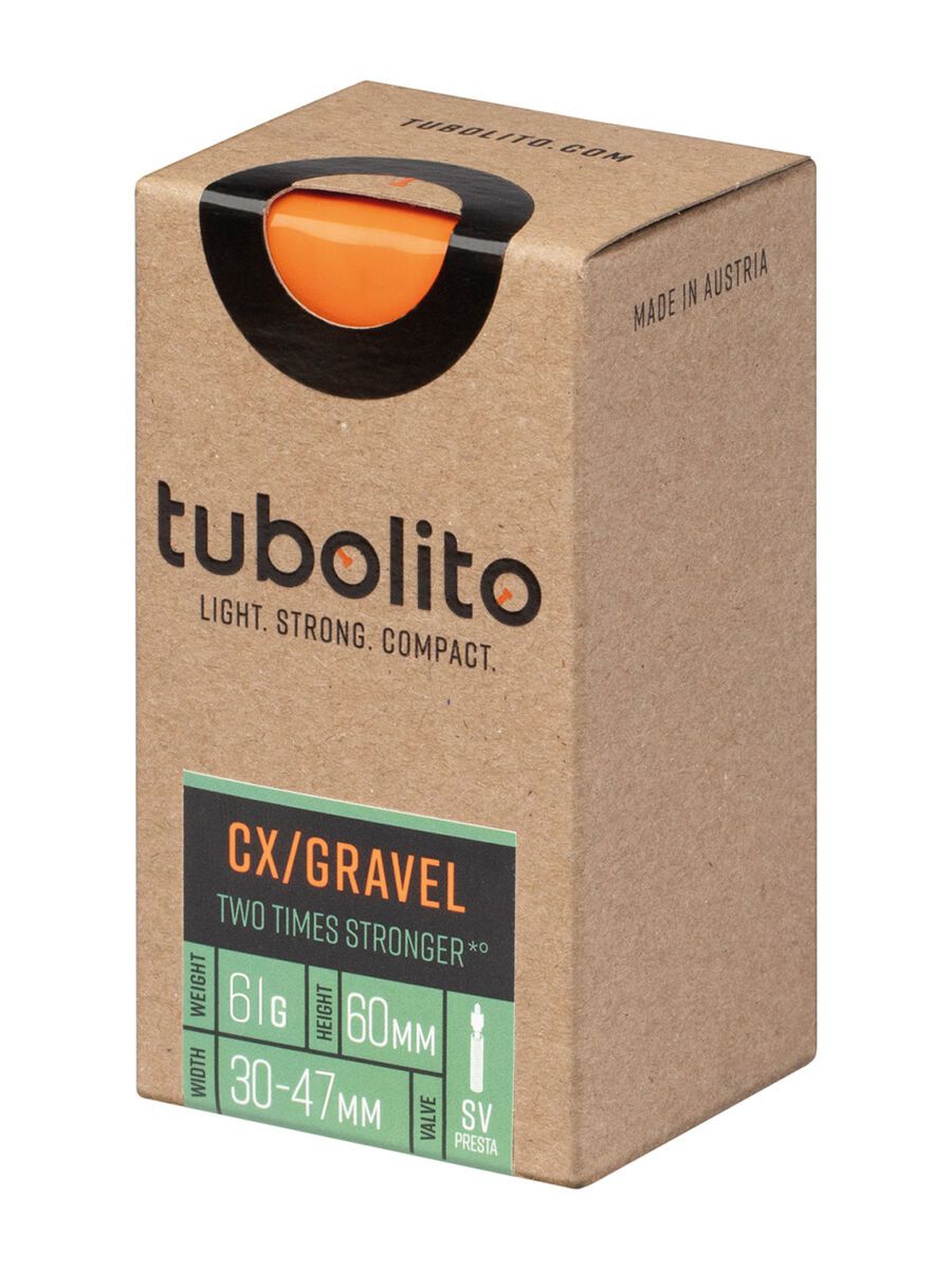 Tubolito Tubo CX/Gravel 60 mm - 700C/650B x 30-47 orange 33000053