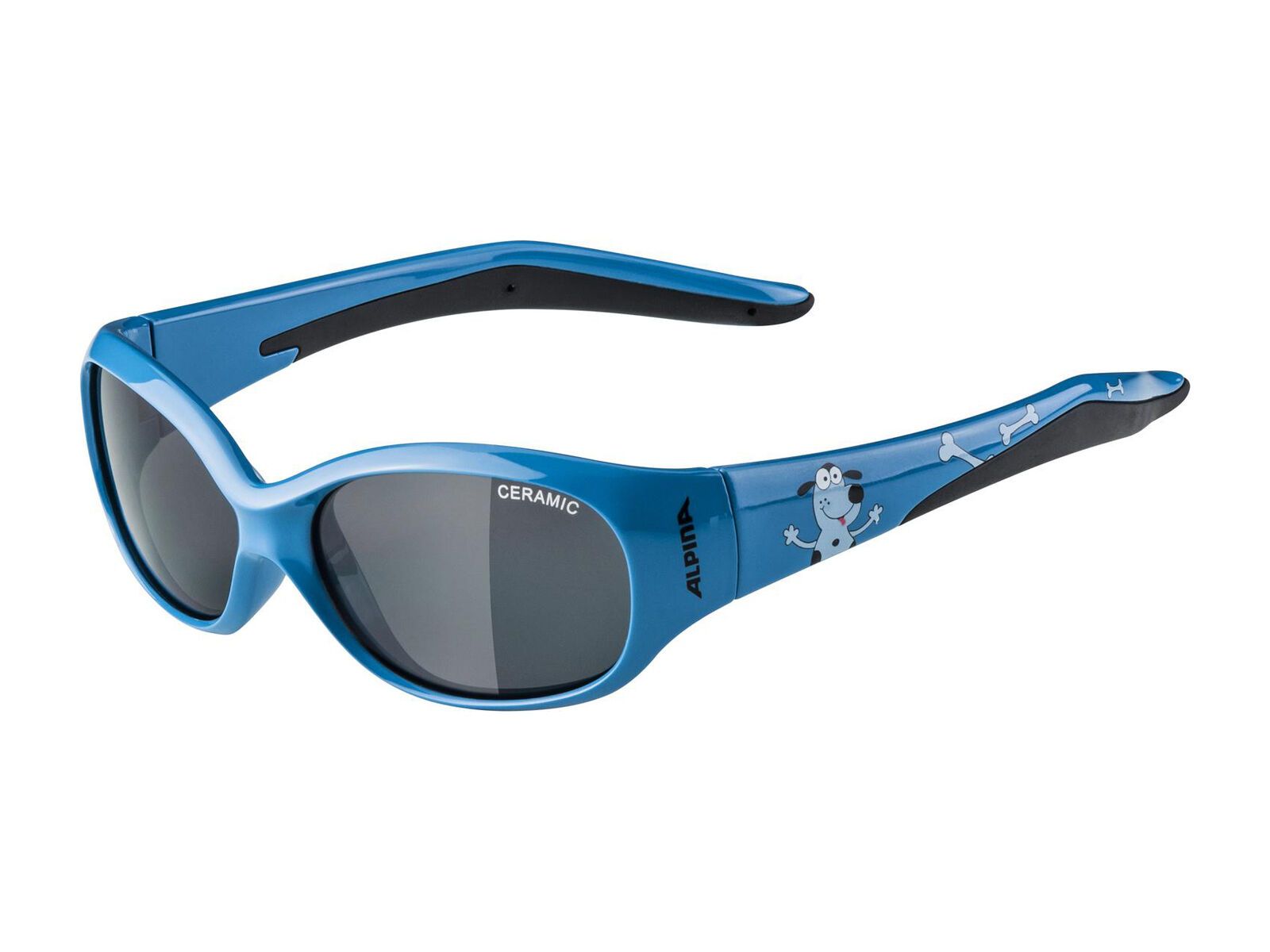 Alpina Flexxy Kids, blue dog/Lens: ceramic black - Bild 1