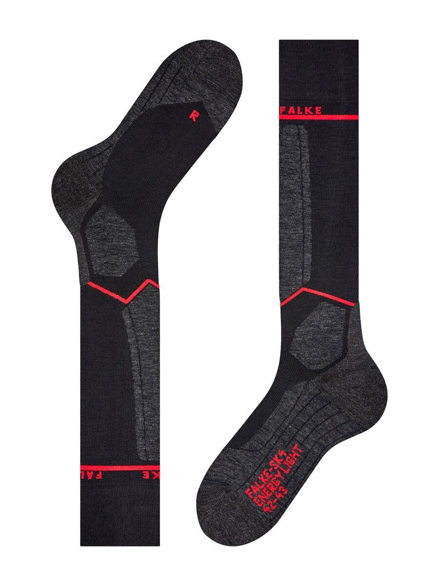 Falke SK2 Energizing Light Herren Skiing Kniestrümpfe, black-mix - Bild 6