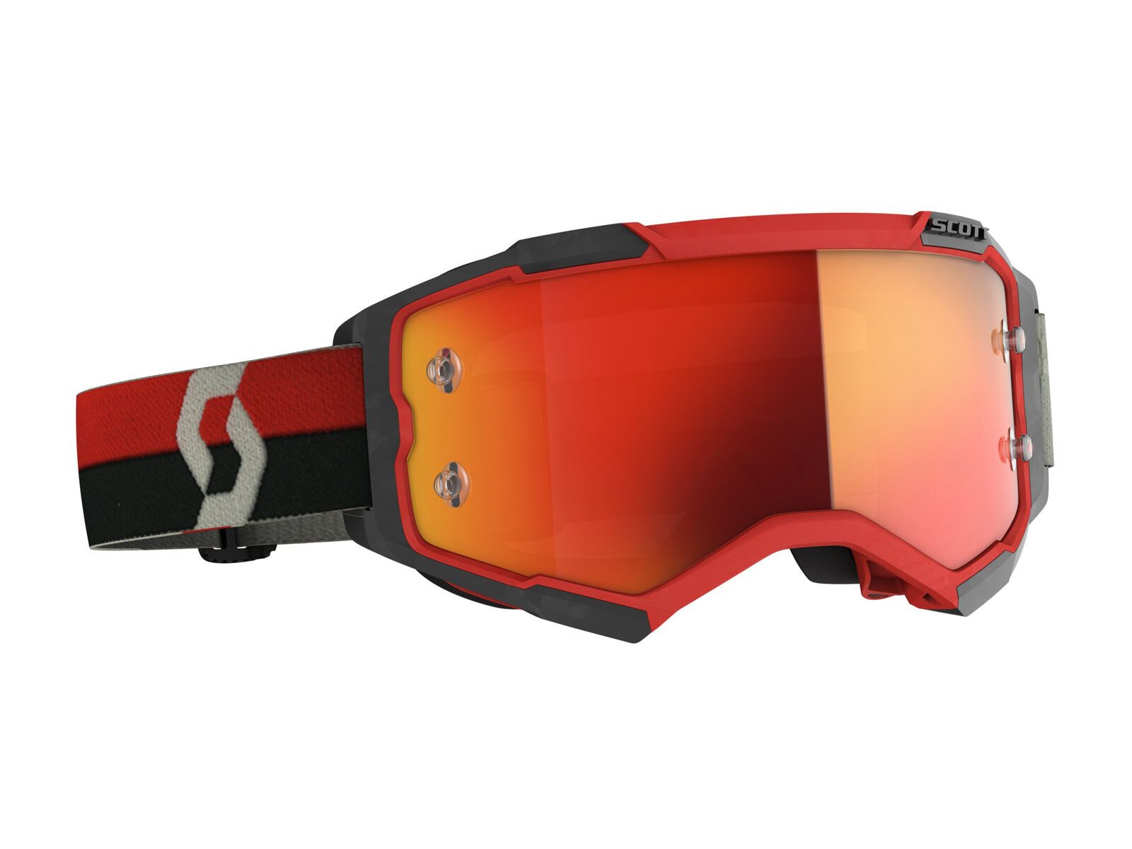 Scott Fury Goggle Orange Chrome Works, red - Bild 1