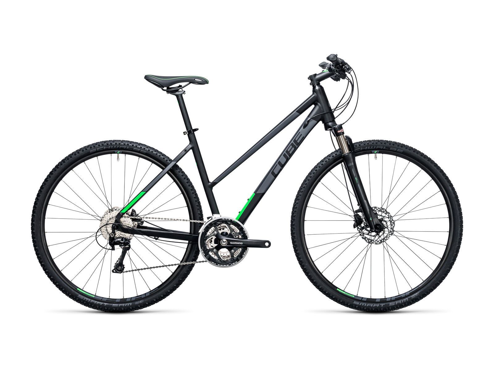 Cube Cross Trapeze, black´n´flashgreen - Bild 1