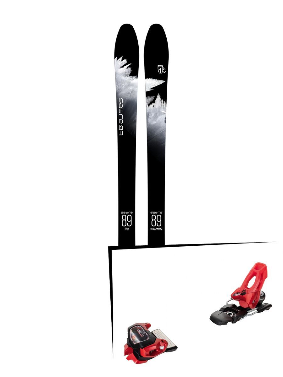 Set: Icelantic Sabre 89 2018 + Tyrolia Attack² 11 GW red - Bild 1