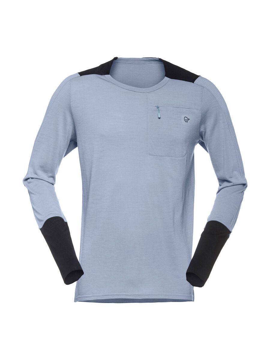 Norrona skibotn wool equaliser Long Sleeve, bedrock - Bild 1