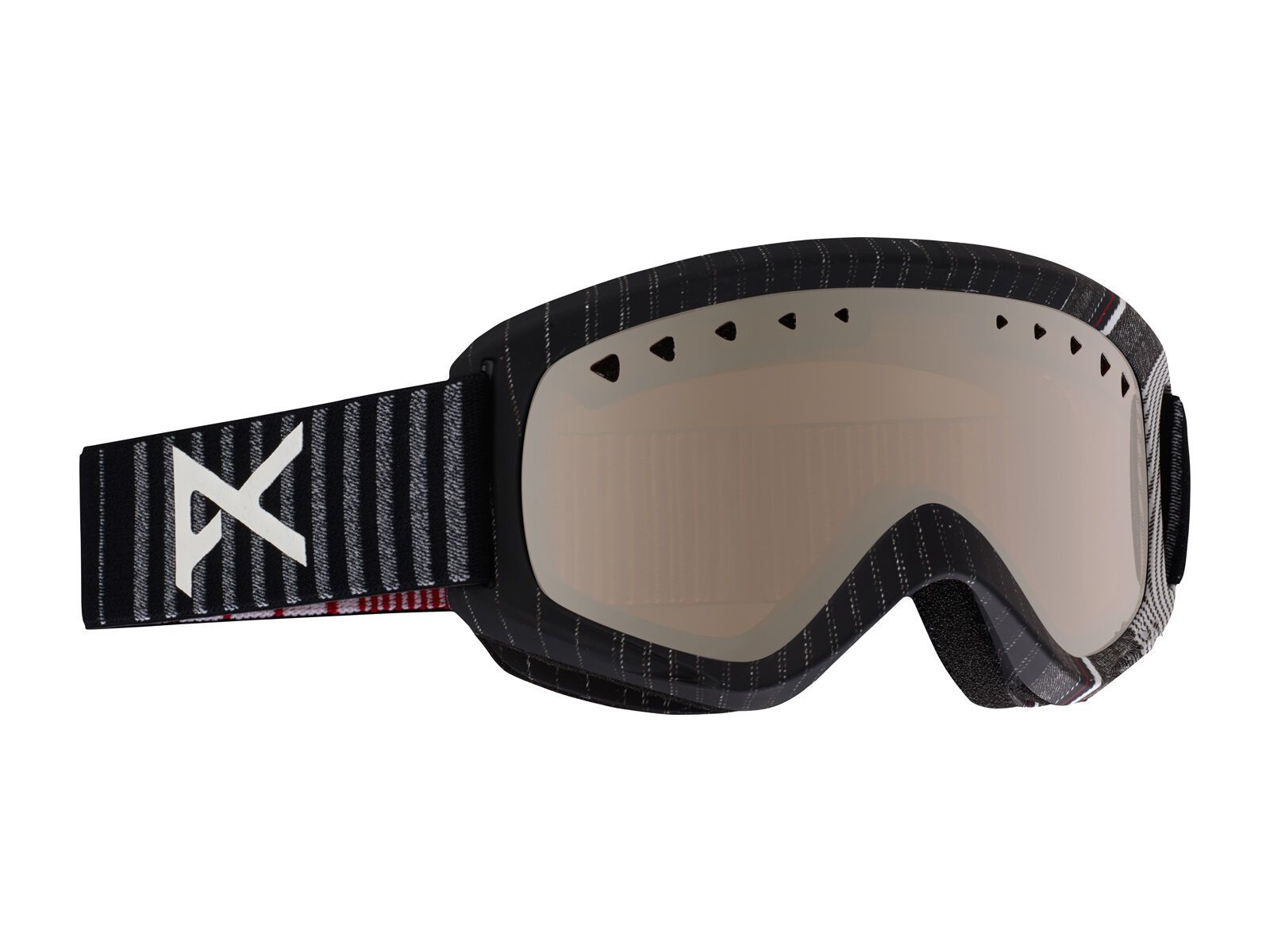 Anon Helix + Spare Lens, stryper/silver amber - Bild 1