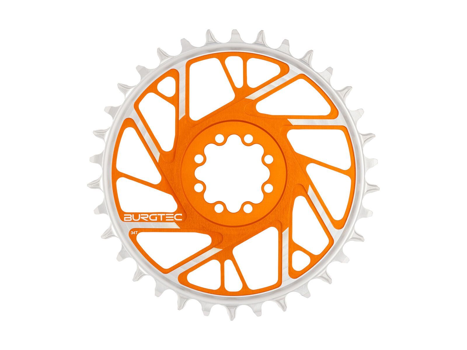 Burgtec 3 mm Offset Thick Thin Chainring SRAM 8-Bolt, iron bro orange - Bild 13