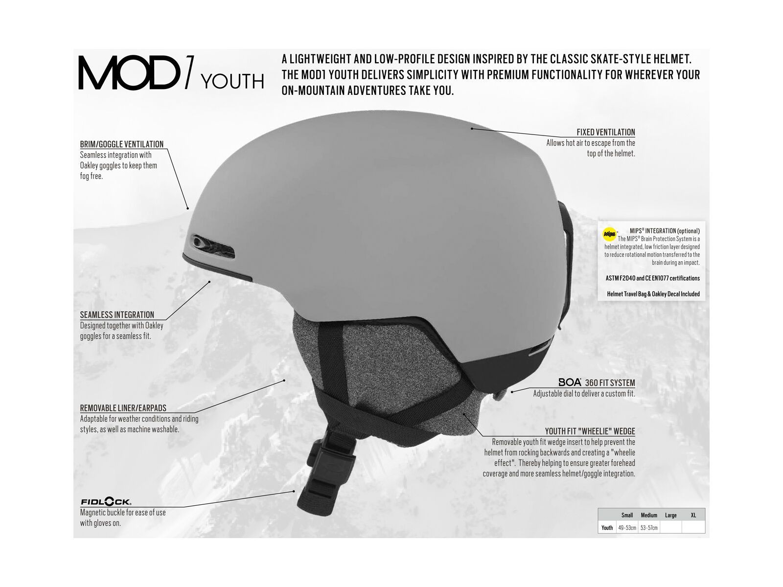 Oakley Mod1 Youth, white - Bild 5