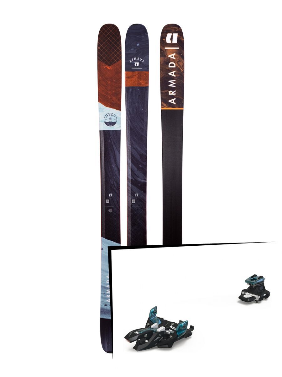 Set: Armada Tracer 108 2019 + Marker Alpinist 9 black/turquoise - Bild 1