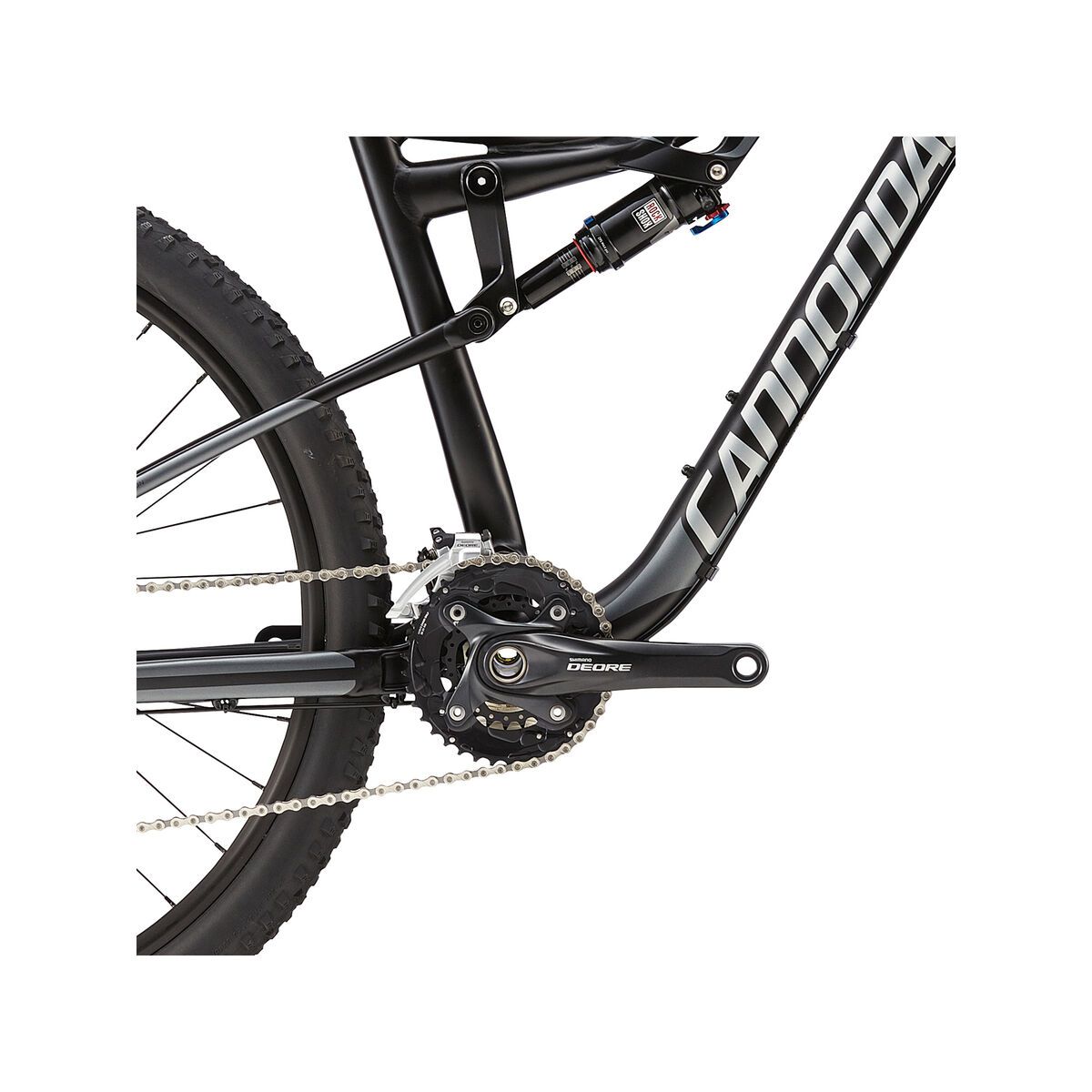 Cannondale Habit 5, jet black w/ fine silver, charcoal grey, matte - Bild 3