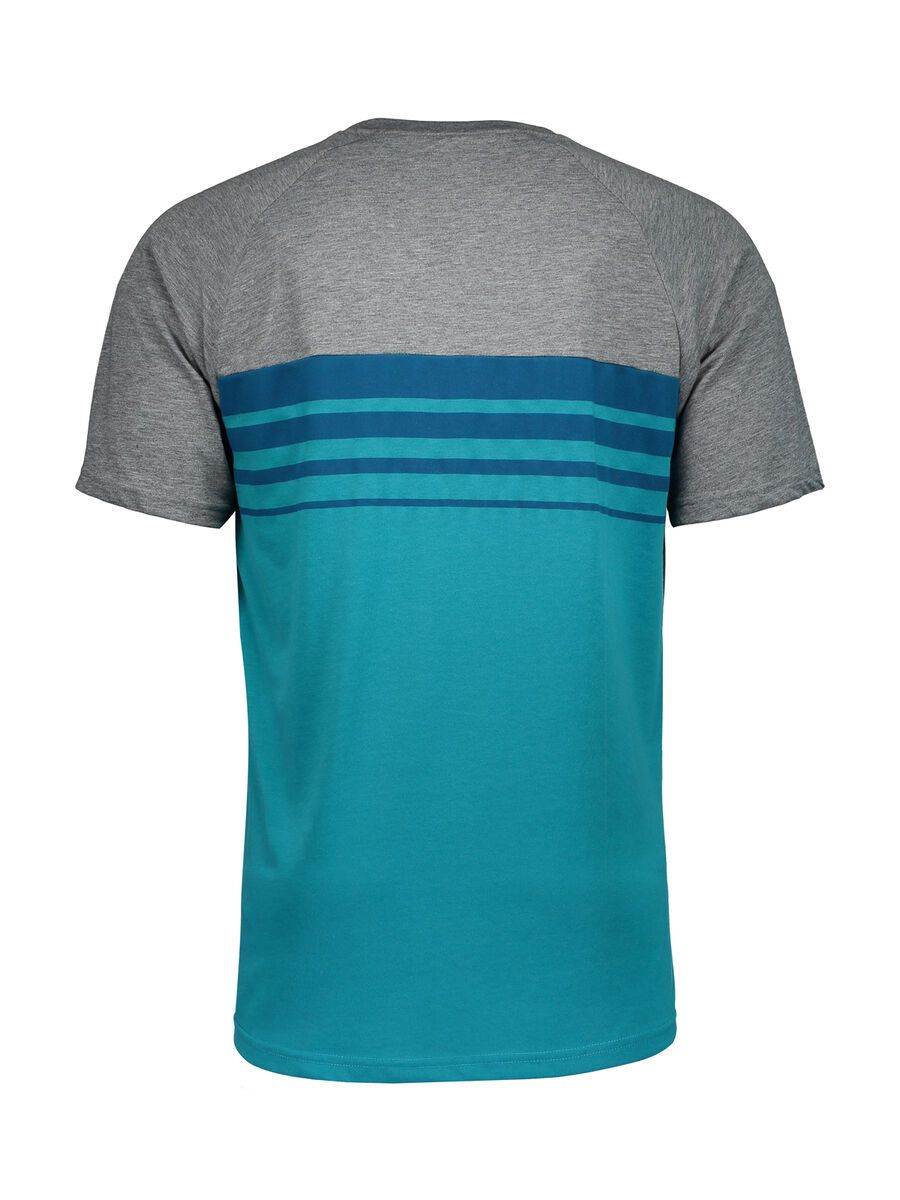 Scott Trail 80 DRI S/SL Shirt, sea blue/dark grey melange - Bild 2