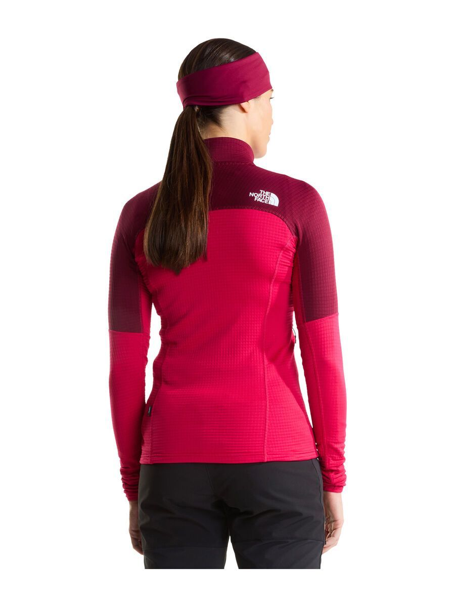 The North Face W Polartec Power Grid Stormgap Jacket, lali guran/burgundy cru - Bild 5