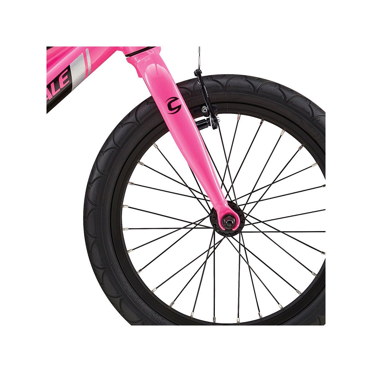 Cannondale Trail 16 Single Speed Girls, acid pink w/ super sparkle silver and jet black, gloss - Bild 2