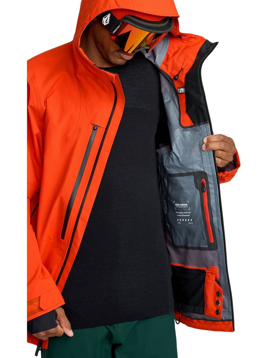 Volcom Anyox Guide Gore Pro Shell Jkt, orange shock - Bild 5