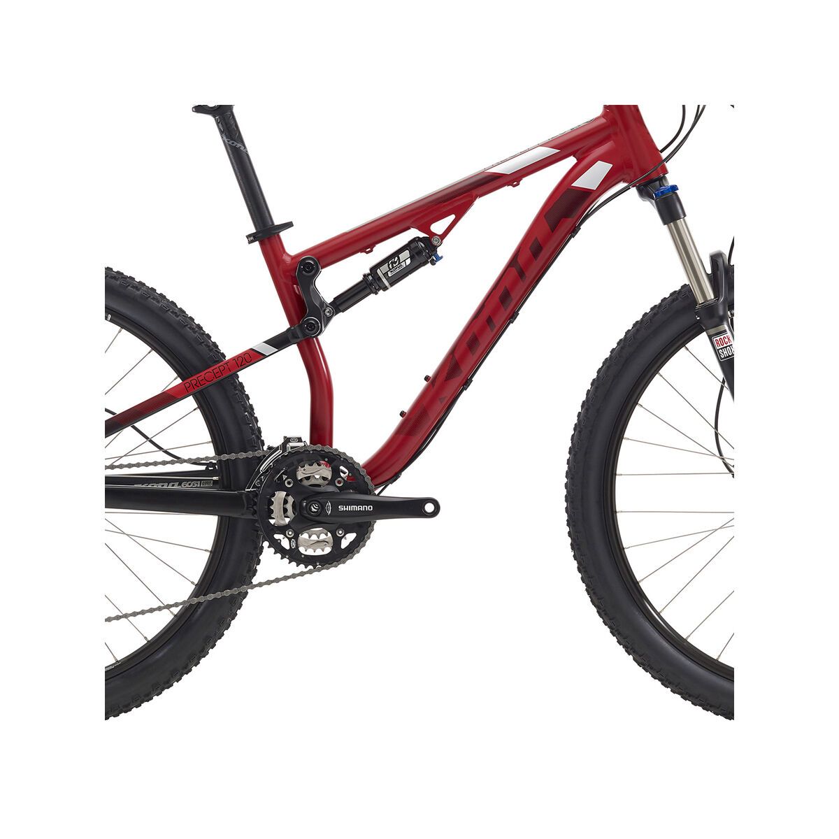 Kona Precept 120, matt dark red & black w/ black & silver decals - Bild 3
