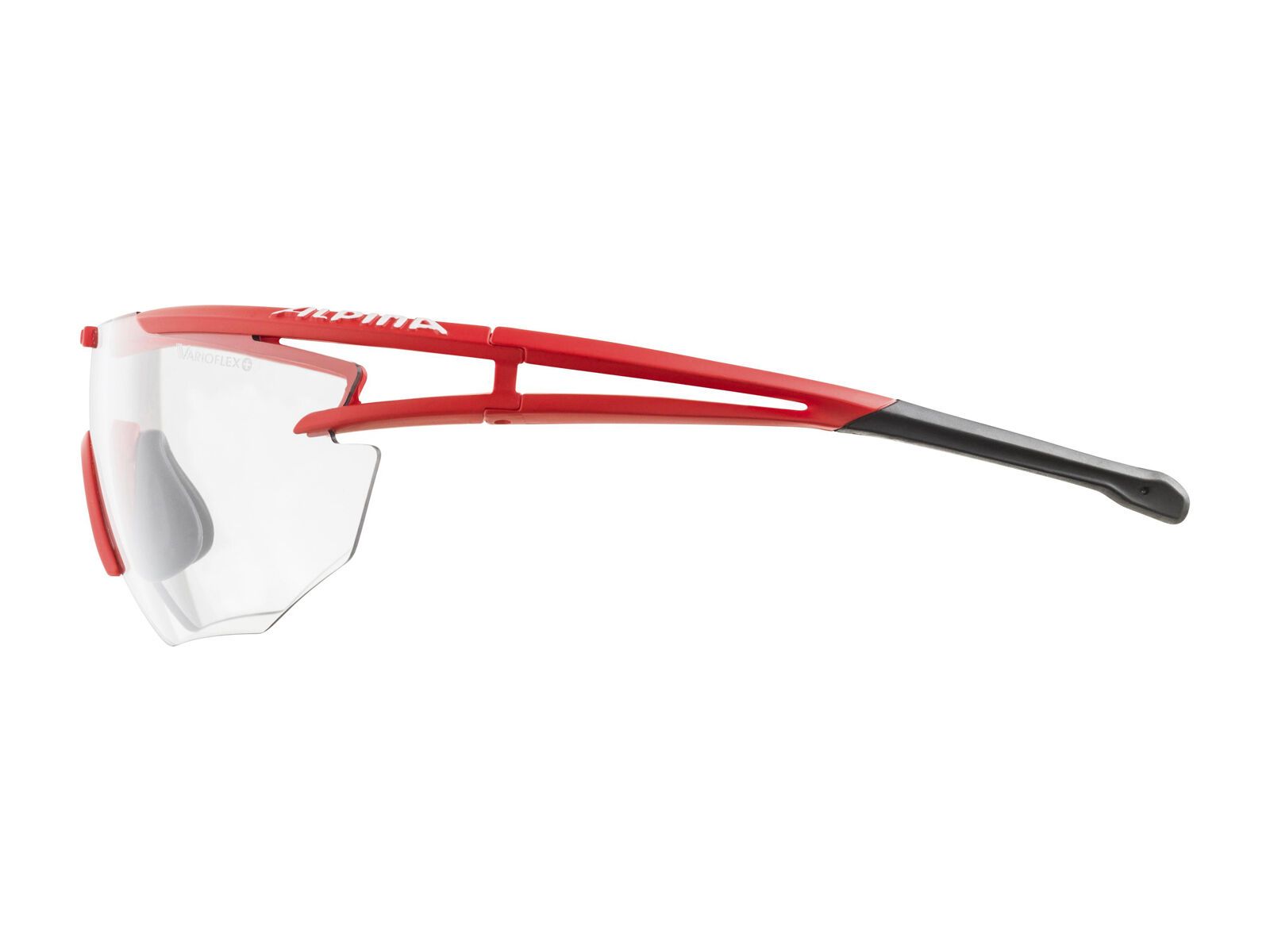 Alpina Eye-5 Shield VL+, red matt-black/Lens: varioflex black - Bild 2