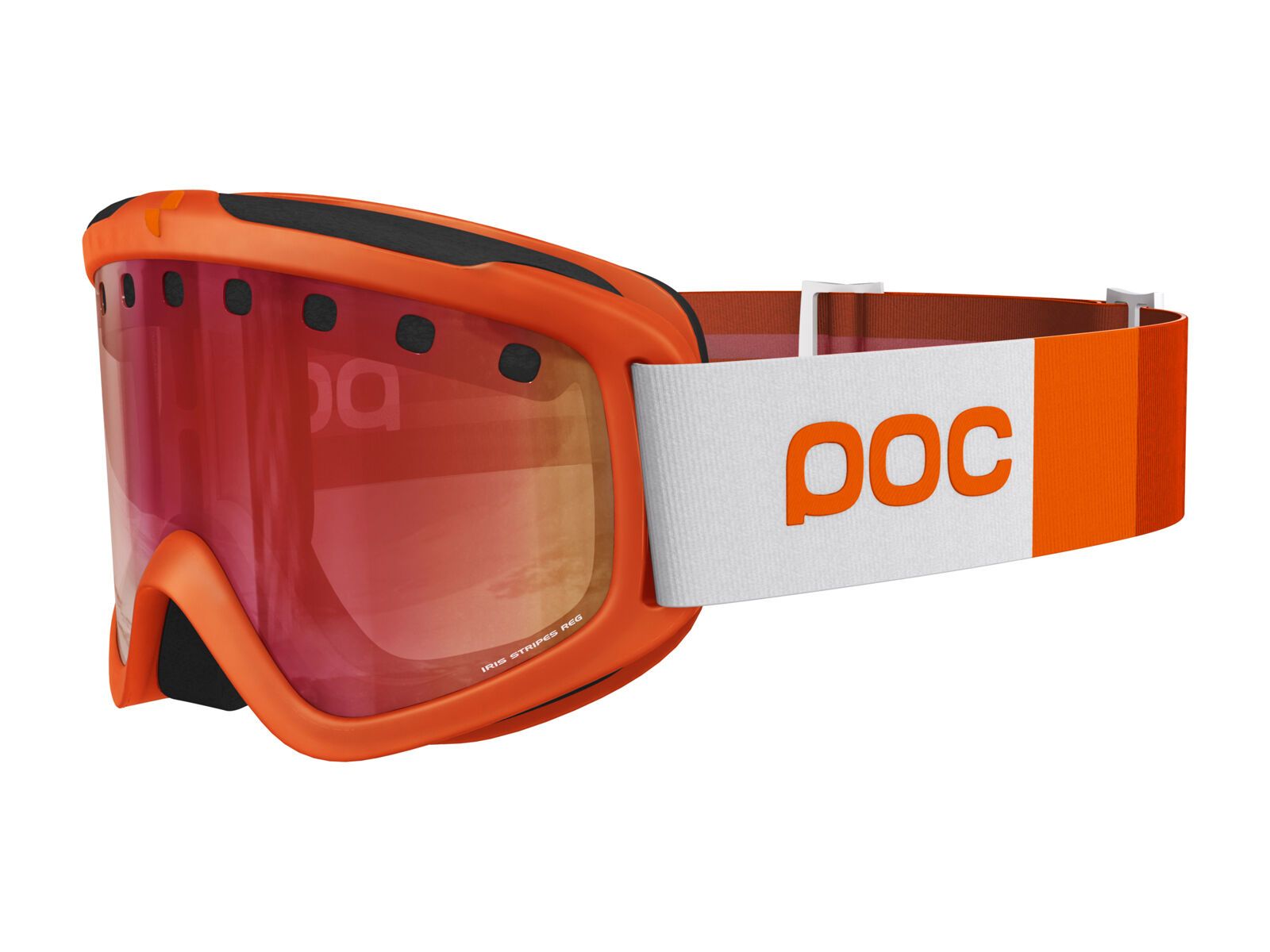 POC Iris Stripes, corp orange/Lens: persimmon red mirror - Bild 1