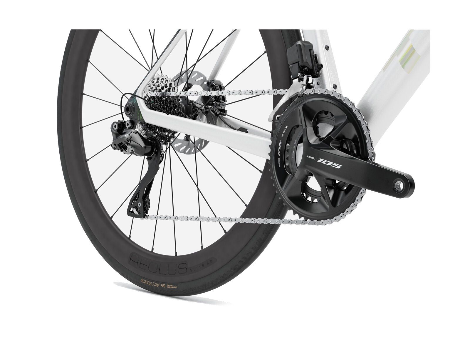 Trek Madone SL 6 Gen 8, gloss crystal white/matte deep smoke - Bild 6