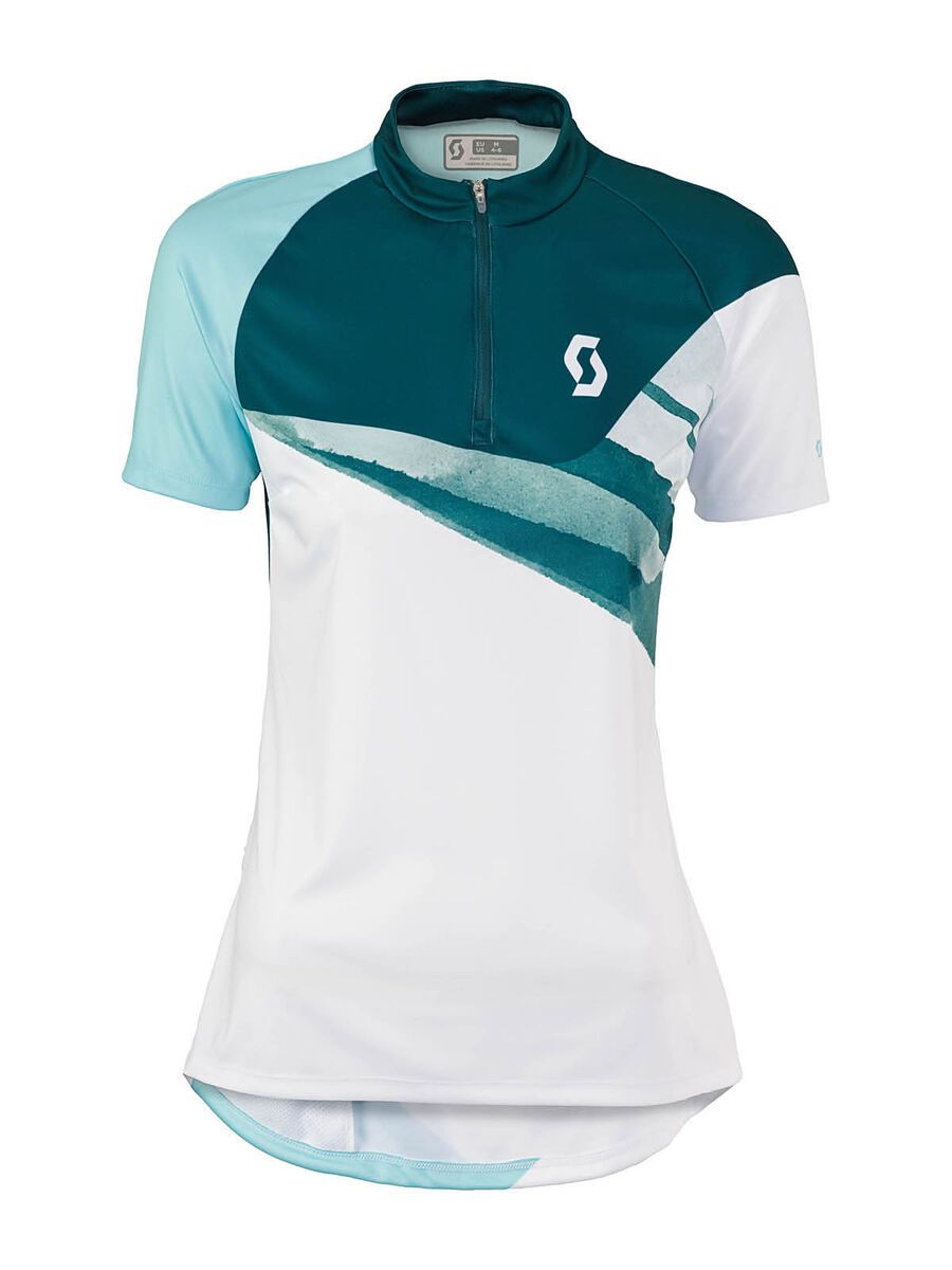 Scott Womens Sky 20 s/sl Shirt, white/petrol green - Bild 1
