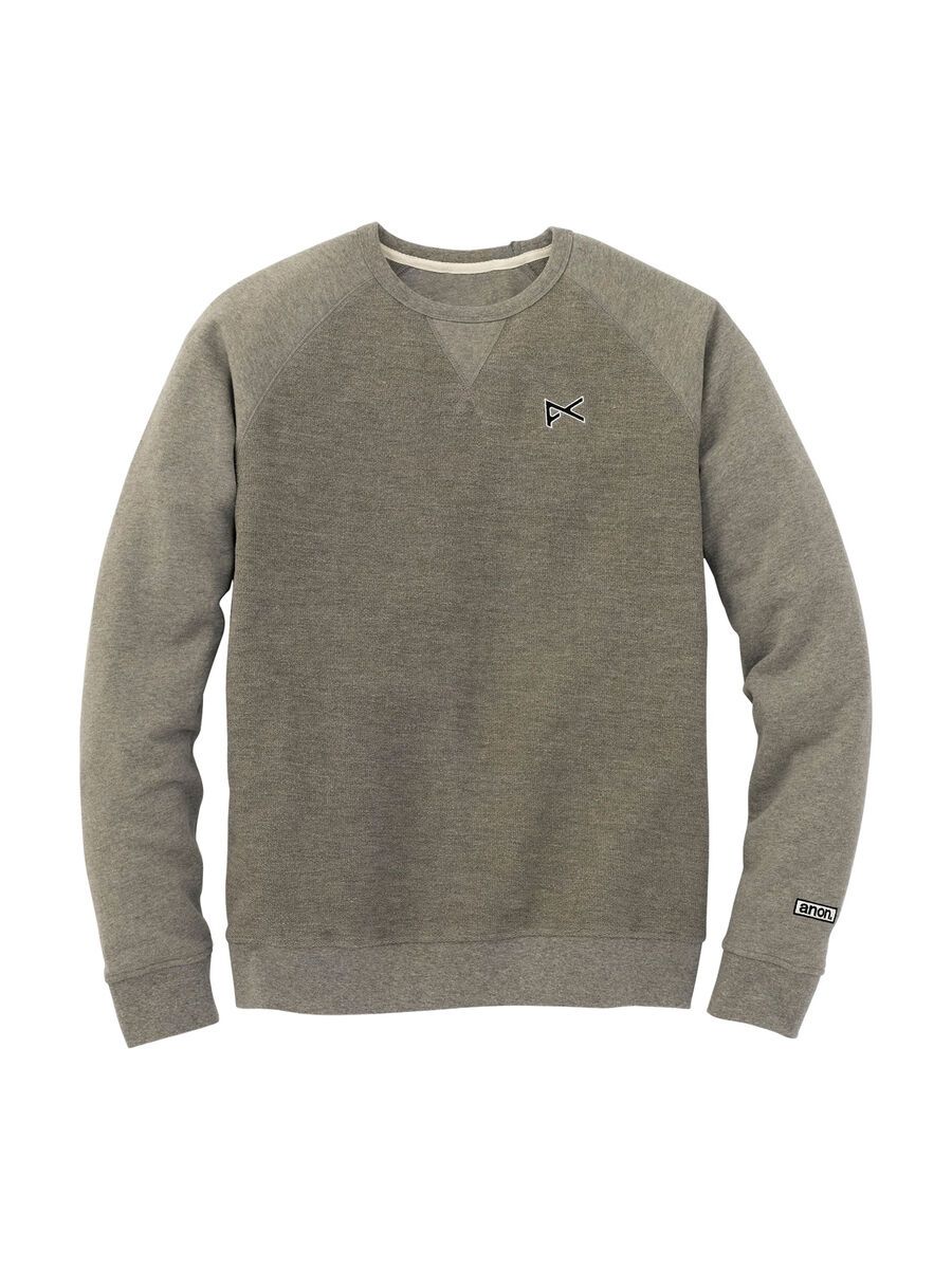 Anon Mens Icon Crew, Heather Grey - Bild 1