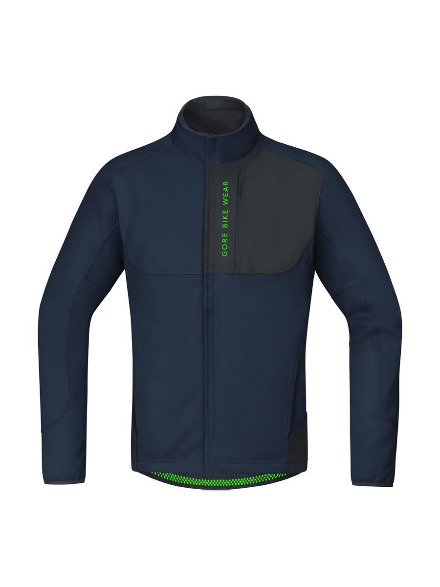 Gore Bike Wear Power Trail Windstopper Soft Shell Thermo Jacke, black iris/black - Bild 1