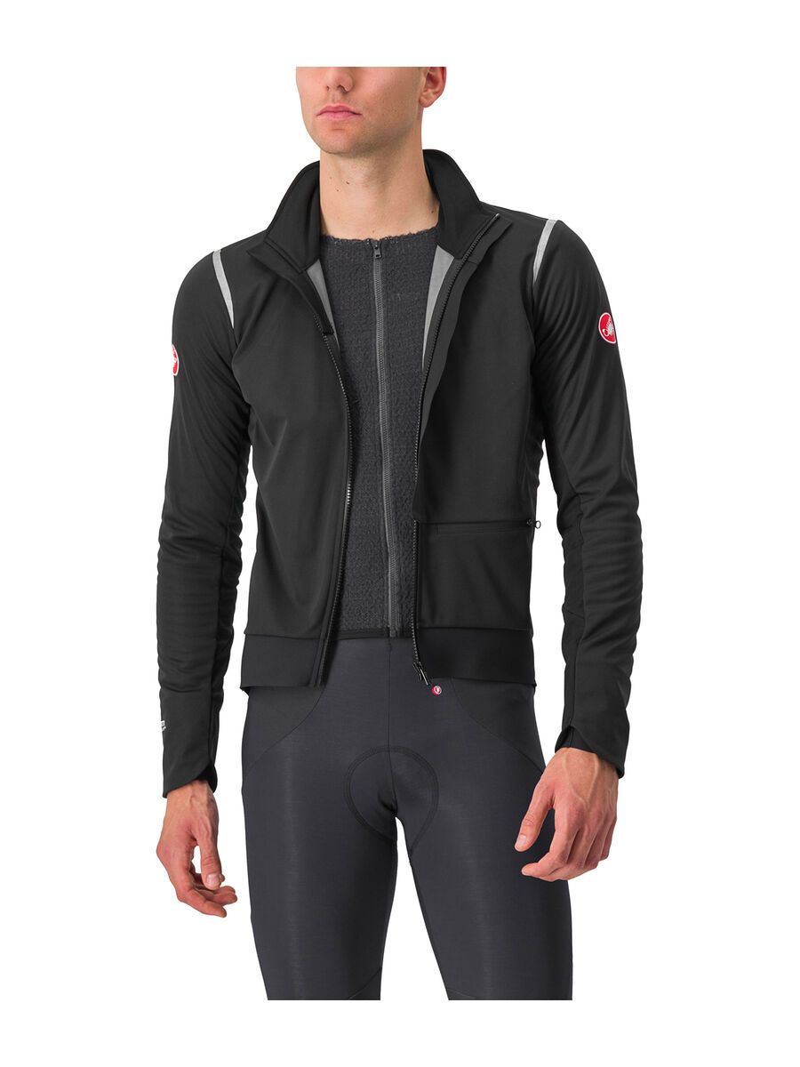 Castelli Alpha Doppio RoS Jacket, light black/silver reflex-dark - Bild 3