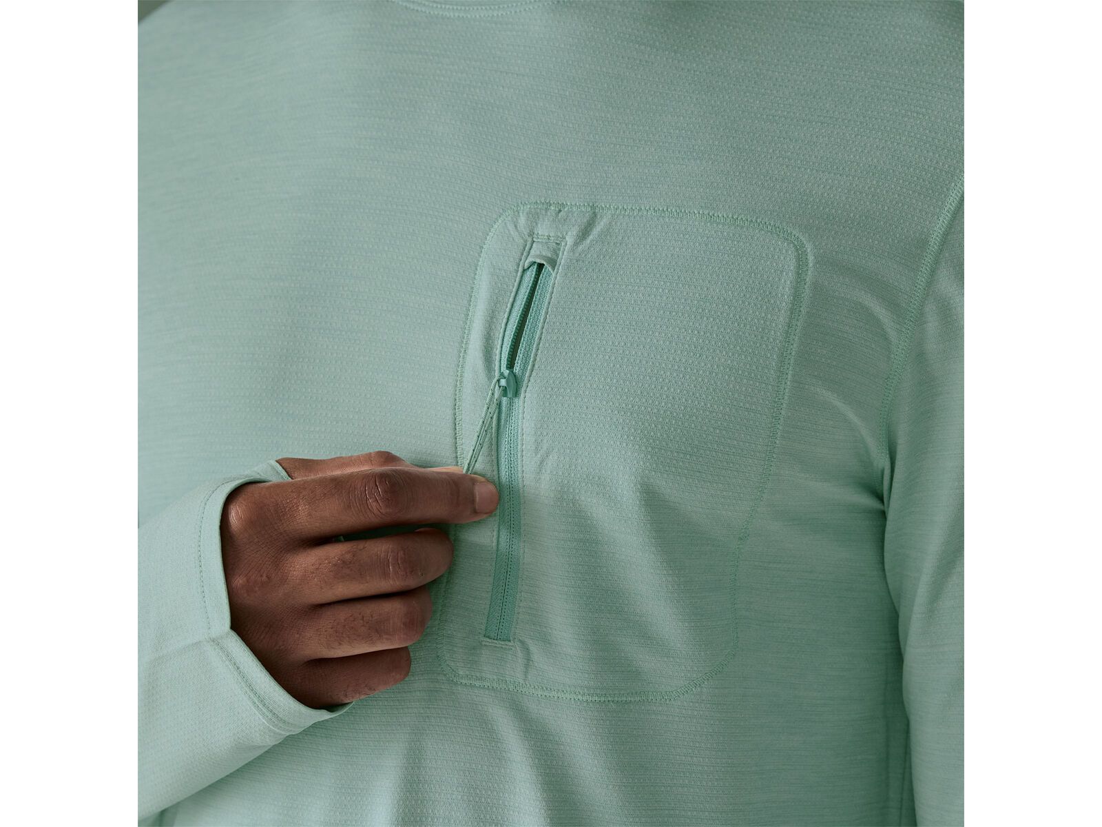 Patagonia Men's Long-Sleeved Capilene Cool Sun Shirt, thermal blue/thin ice x-dye - Bild 8