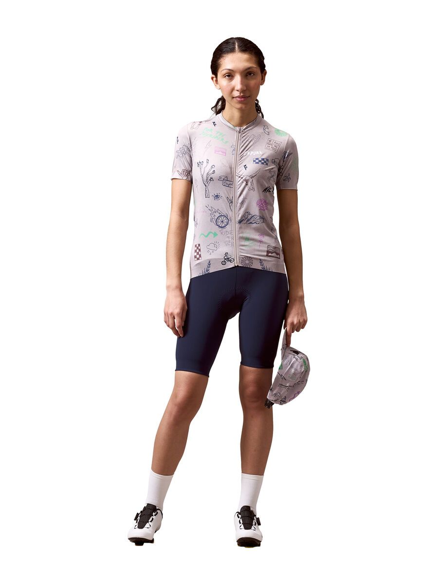 Endura Damen Pro SL Kurzärmeliges Bedrucktes Trikot, titanium - Bild 6