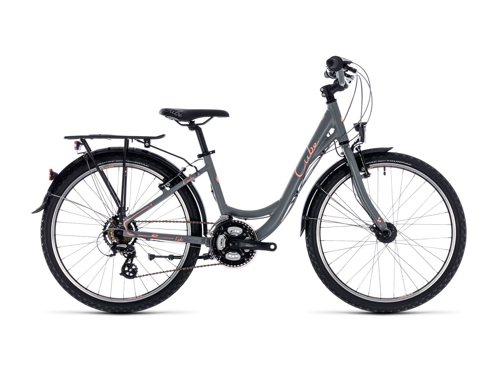 Cube Kid 240 Street Girl, grey´n´coral - Bild 1