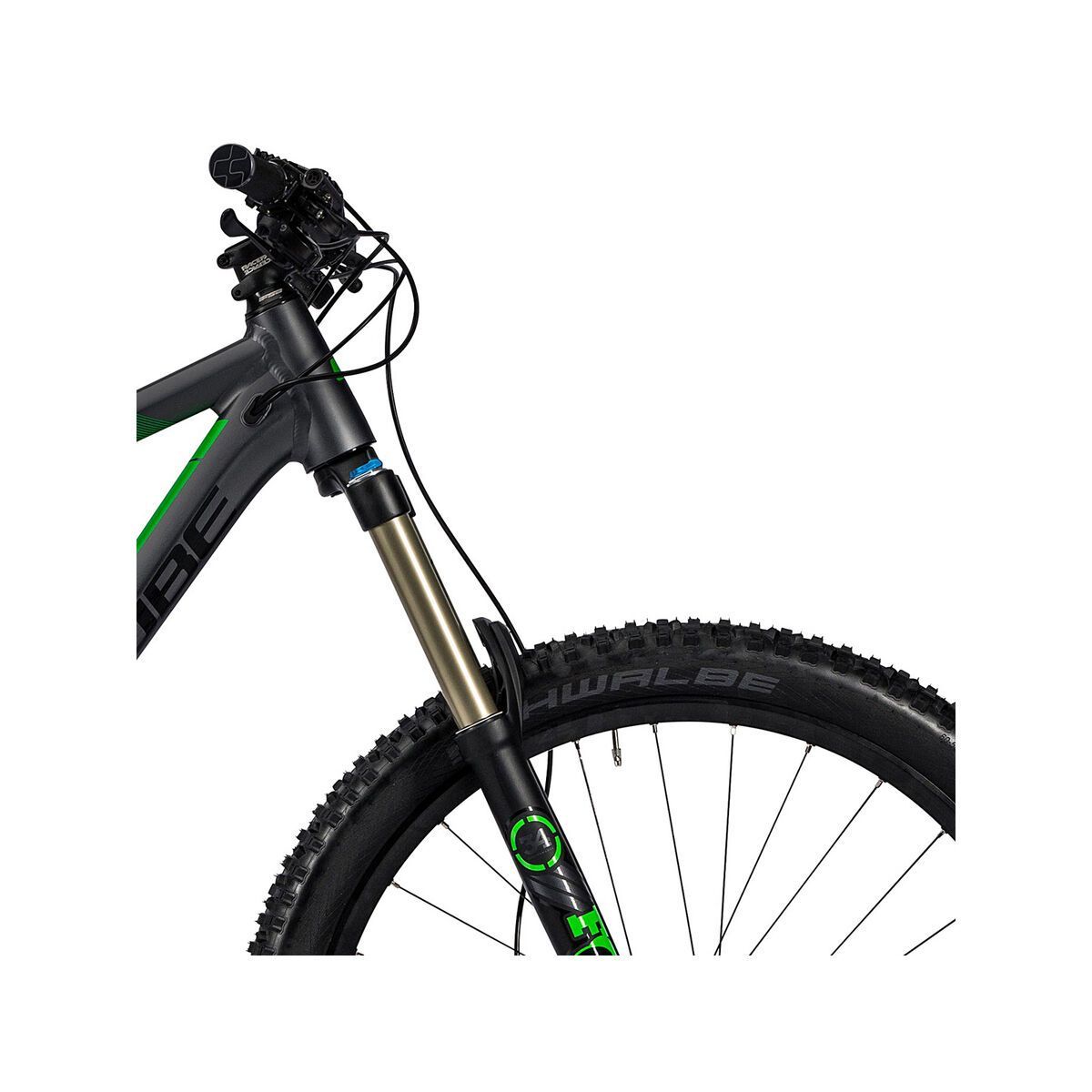 Cube Stereo 160 HPA SL 27.5, iridium´n´green - Bild 5