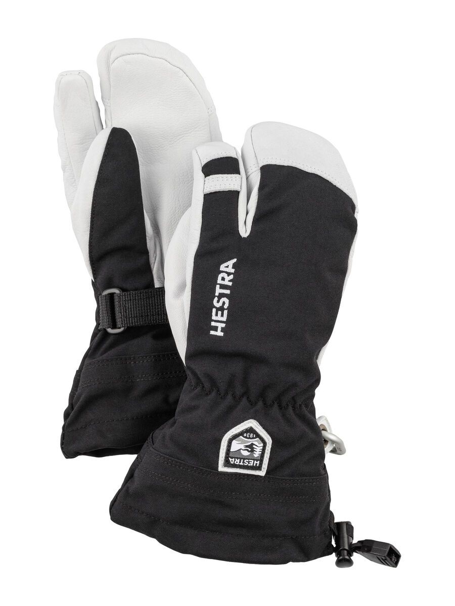 Hestra Army Leather Heli Ski Jr. 3 Finger, black - Bild 1