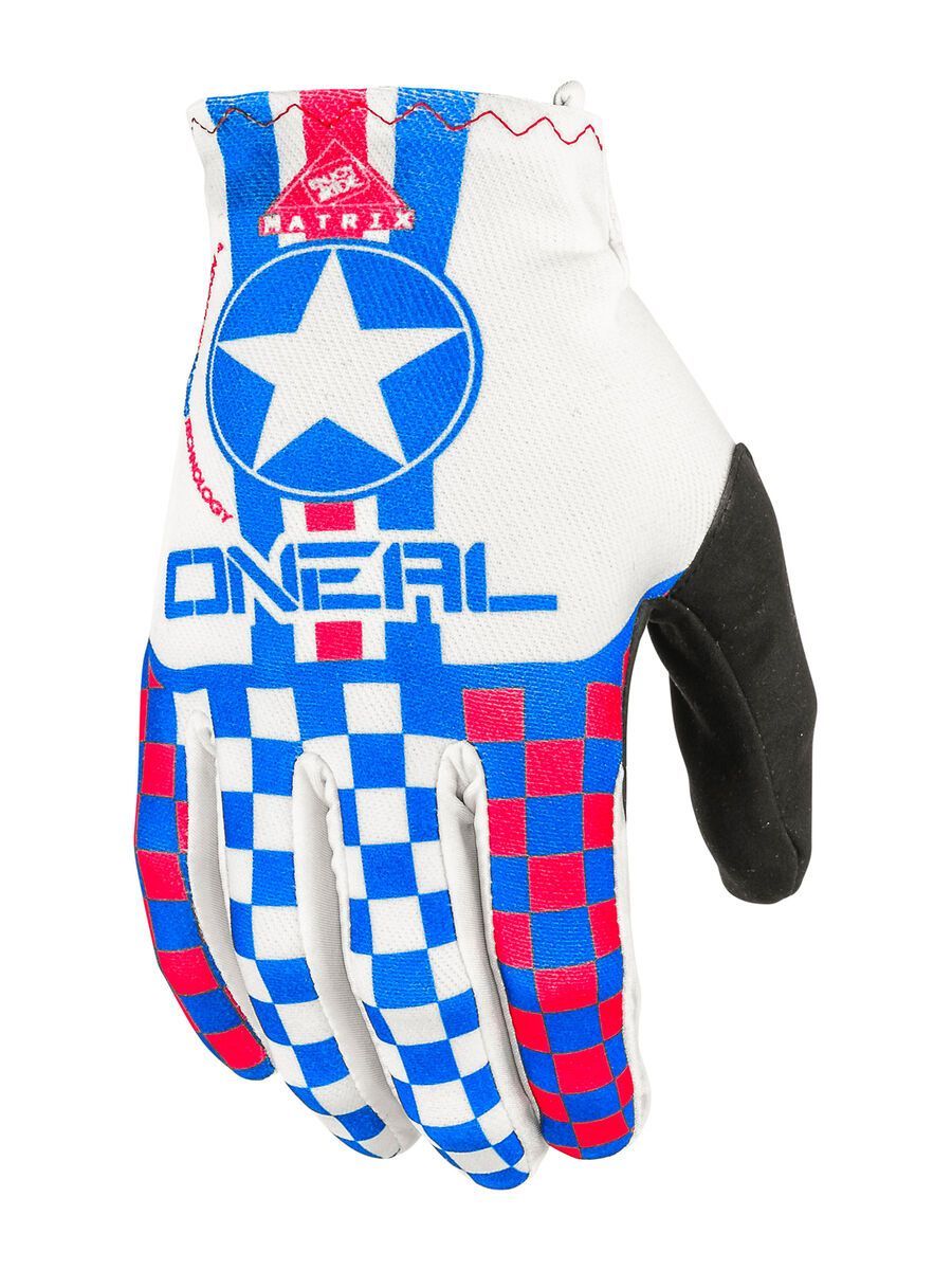 ONeal Matrix Gloves Wingman, white/blue/red - Bild 1