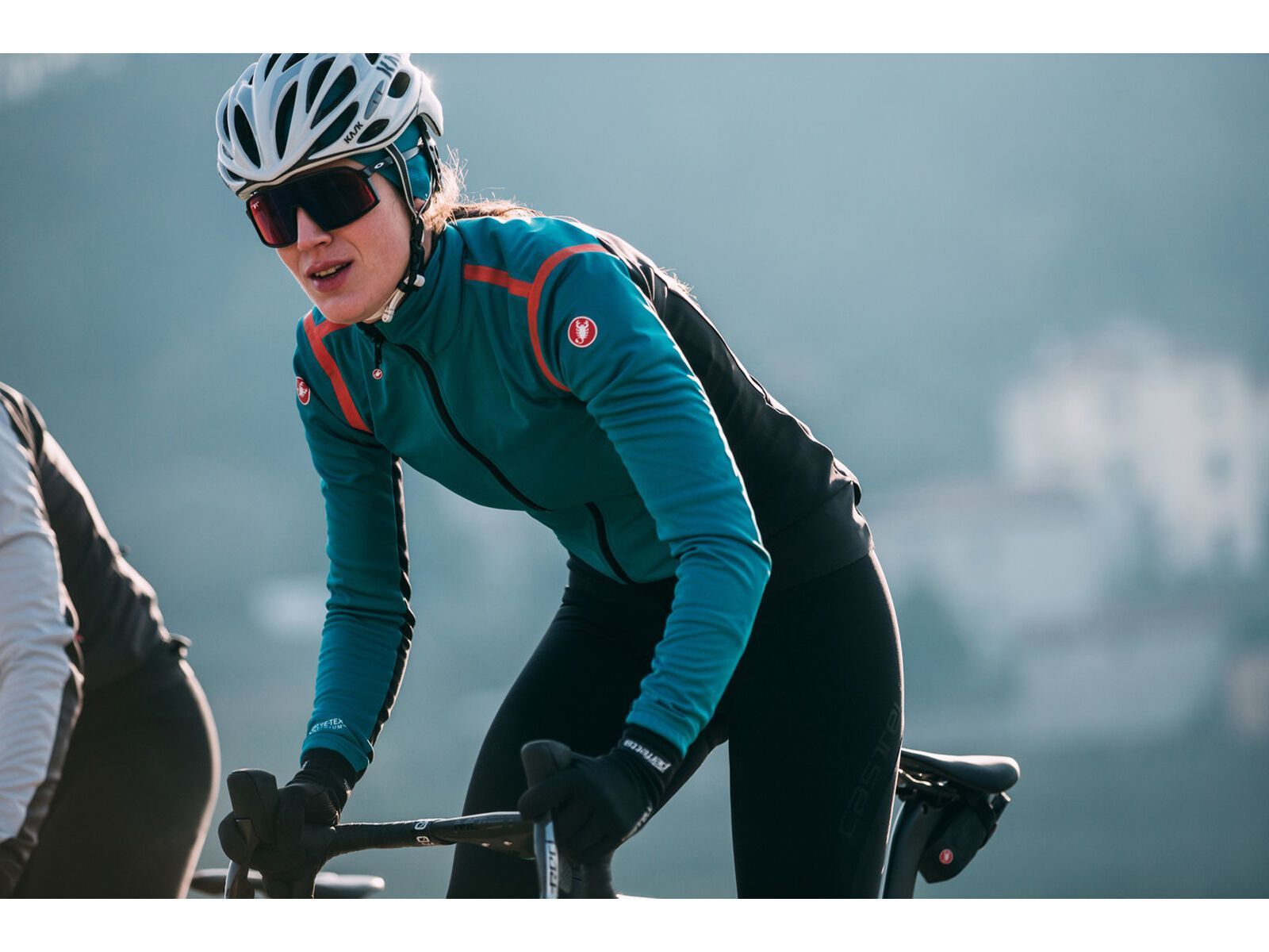 Castelli Alpha RoS 2 W Light Jacket, teal blue/black-fiery red - Bild 13