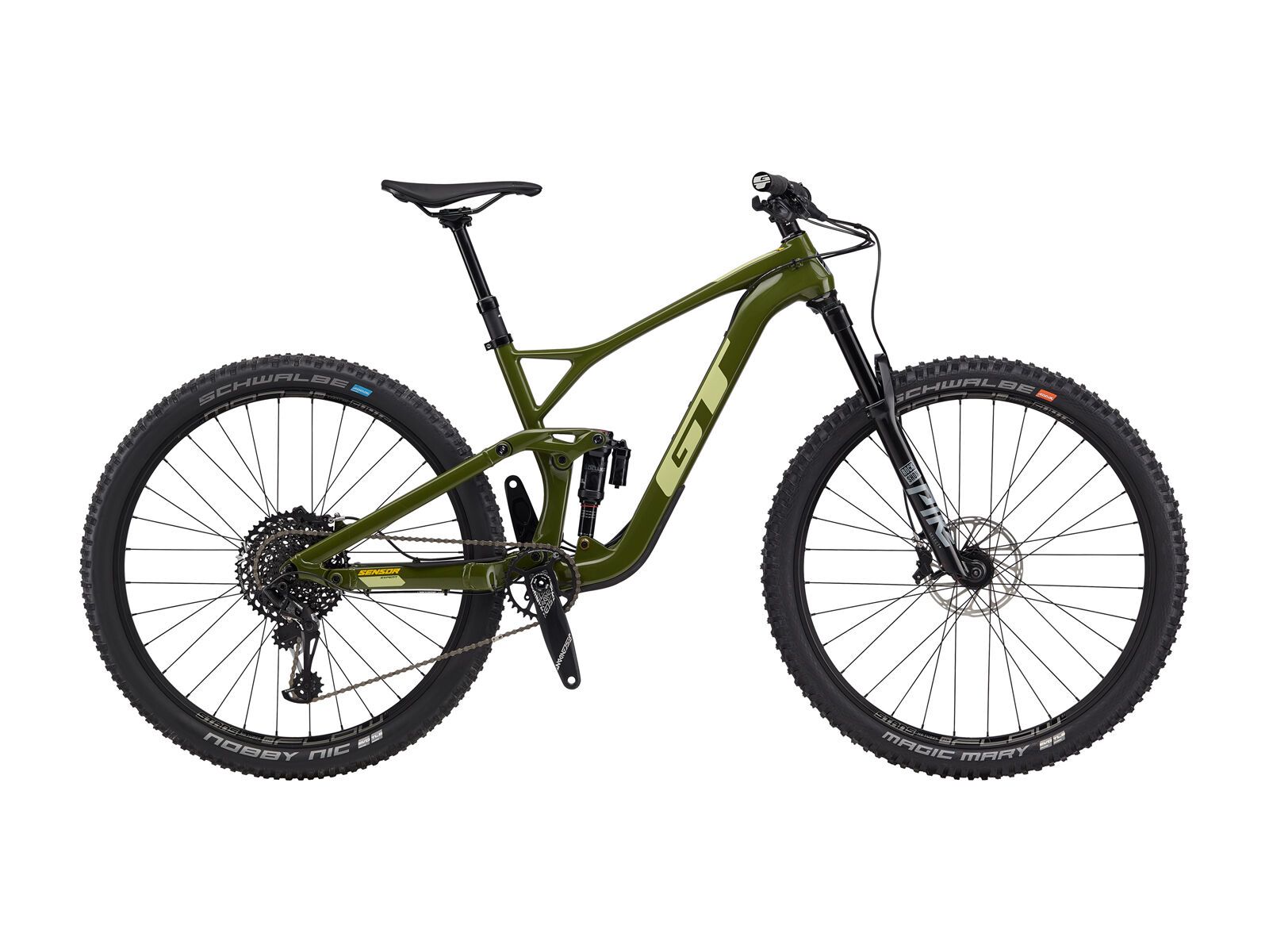 GT Sensor Carbon Expert, gloss military green w/ gumwall & moss - Bild 1