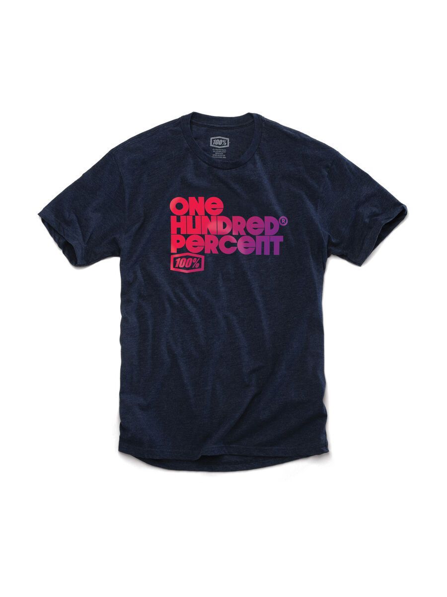 100% Republique T-Shirt, navy heather - Bild 1