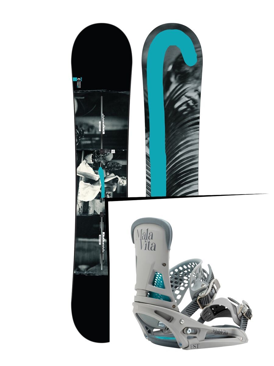 Set: Burton Custom Twin Flying V 2017 +  Malavita EST (1712864S) - Bild 1