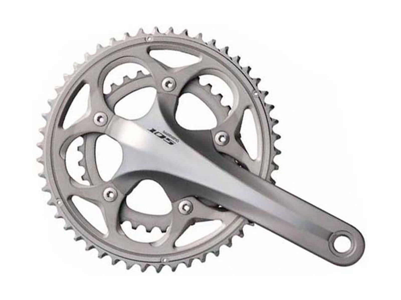 Shimano Kurbelgarnitur 105 FC-5700 2x10 - 50/39, silber - Bild 1