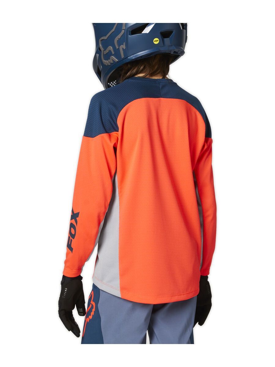 Fox Youth Defend LS Jersey Graphic 2, atomic punch - Bild 2