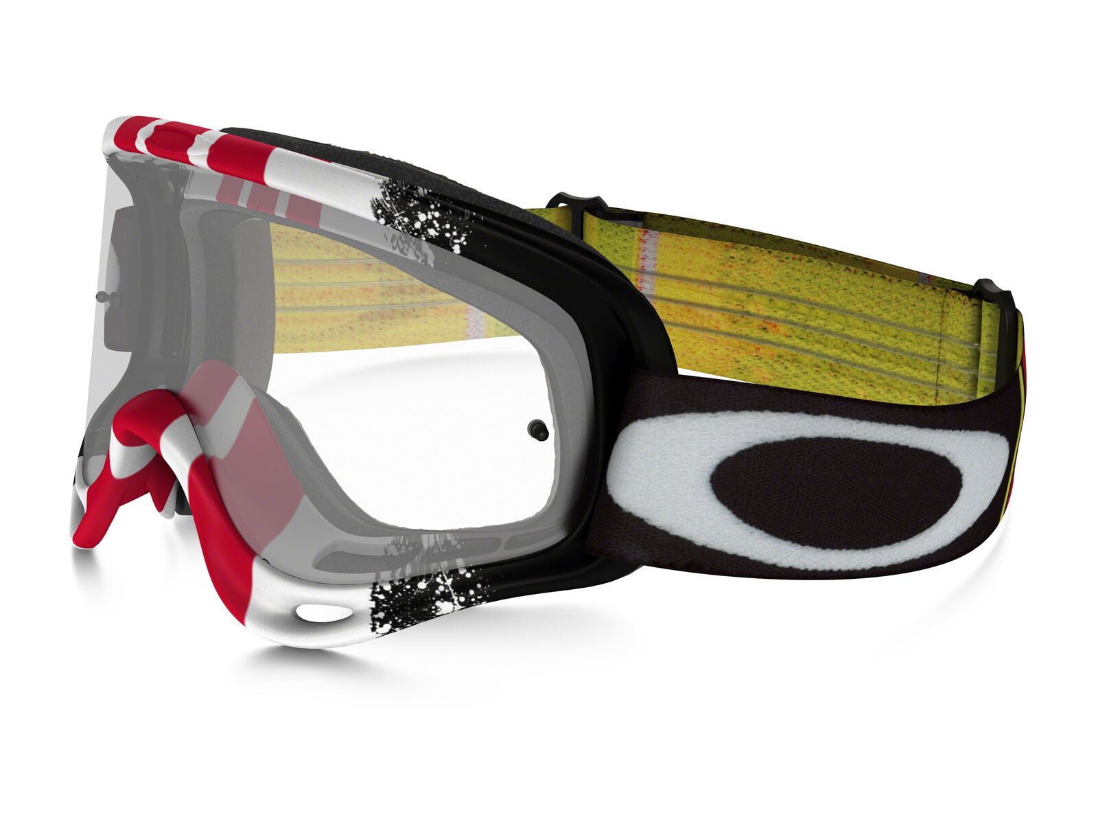 Oakley O Frame MX, pinned race red/yellow/Lens: clear - Bild 1