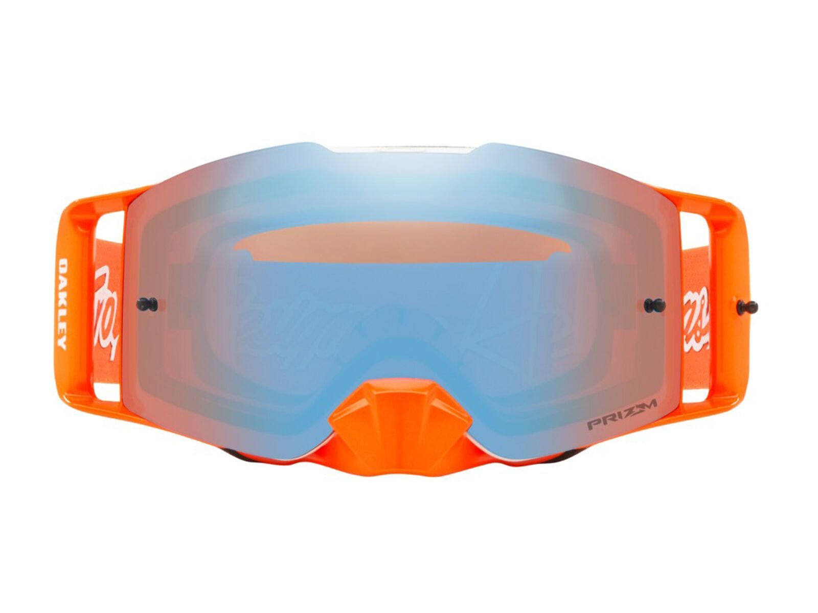Oakley Front Line MX Troy Lee Designs Series Prizm, metric red orange/Lens: prizm mx sapphire iridium - Bild 2