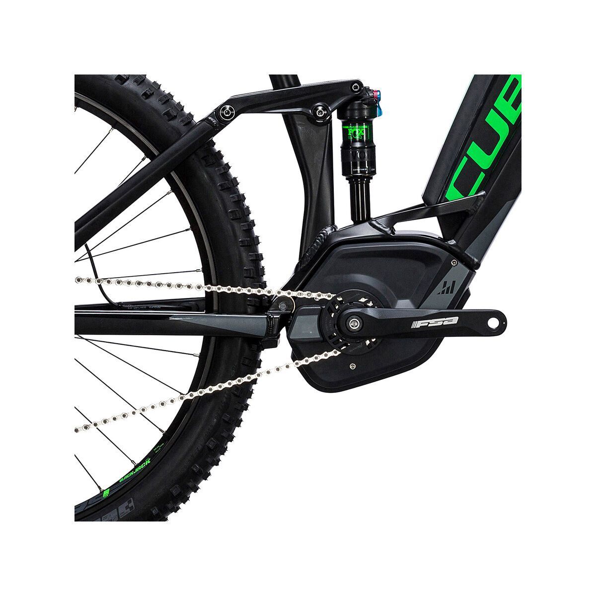 Cube Stereo Hybrid 120 HPA Race 500 27.5+, black´n´green - Bild 3