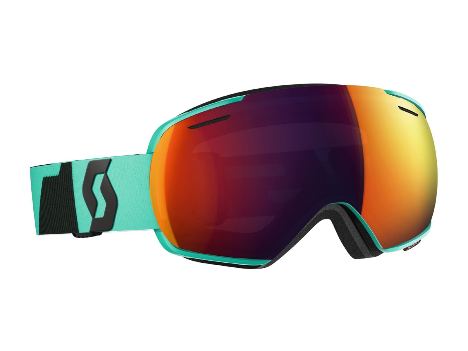 Scott Linx inkl. Wechselscheibe, teal green grey/Lens: solar red chrome - Bild 1