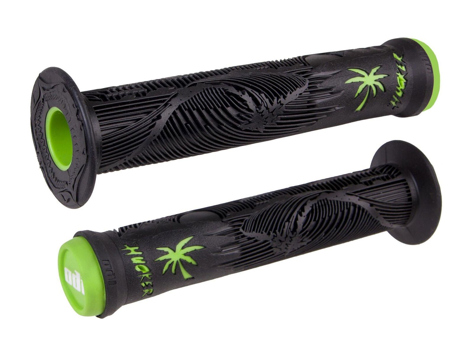 ODI Hucker Signature BMX Grips, black-green - Bild 1